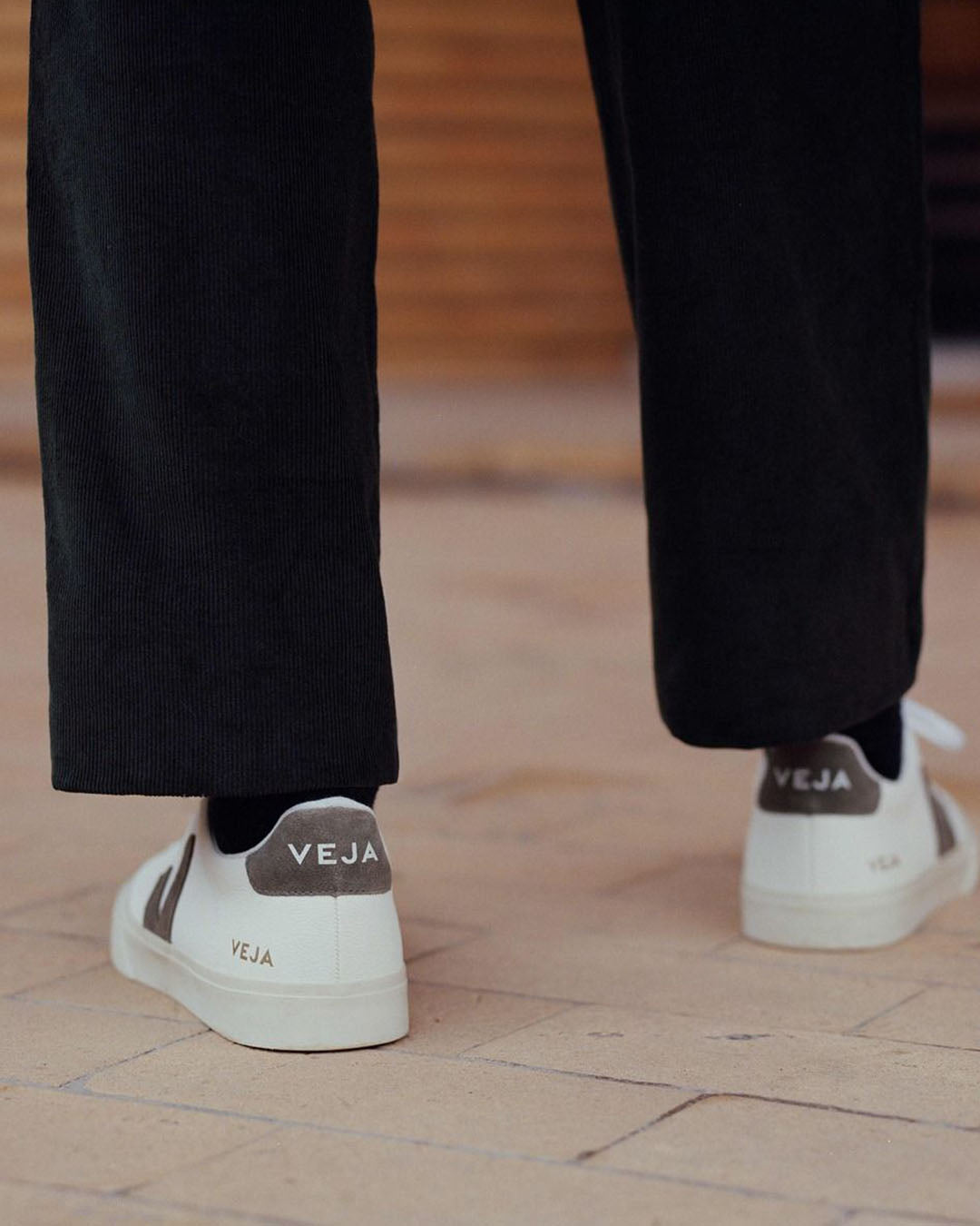Veja - Campo Chromefree Extra-White Kaki Sneakers by Veja - Prae Store