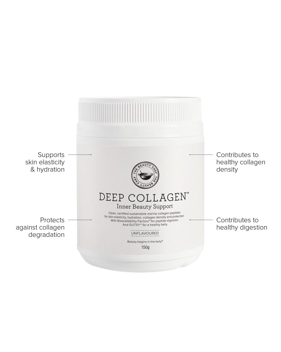 Deep Collagen Inner Beauty Support - Unflavoured - Prae Store