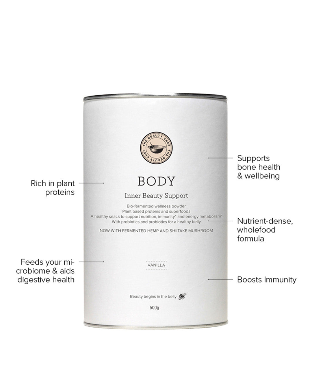 Body Inner Beauty Support - Vanilla - Prae Store