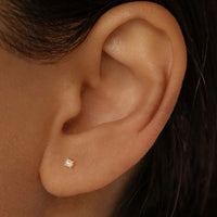 Gold Moonlight Stud Earrings - Prae Store