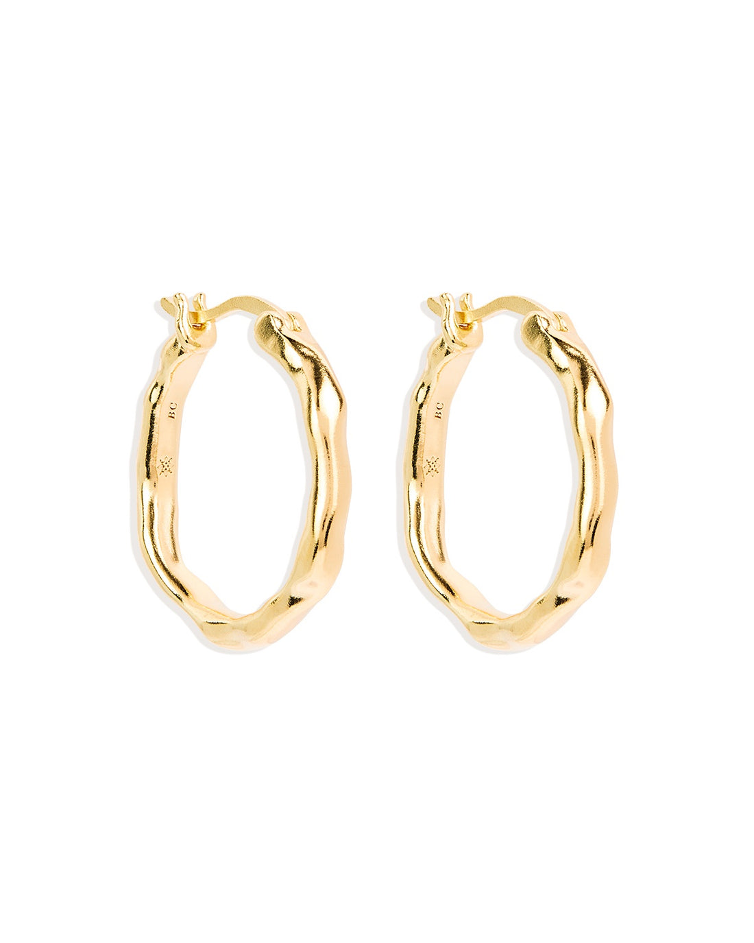 Gold Lover Hoops Earrings by By Charlotte - Prae Store