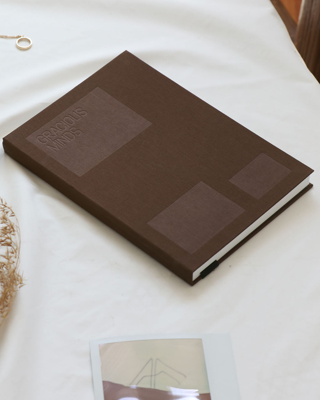 Reflections Linen & Stone Paper Journal - Burnt Amber Books by Gracious Minds - Prae Store