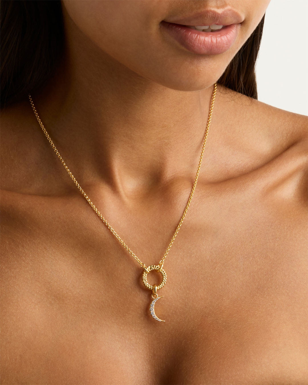 Gold Unlock Your Intuition Annex Necklace Pendant Jewellery by By Charlotte - Prae Store