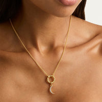 Gold Unlock Your Intuition Annex Necklace Pendant Jewellery by By Charlotte - Prae Store