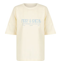 Pinky & Kamal Logo T-Shirt - Cream Activewear by Pinky & Kamal - Prae Store