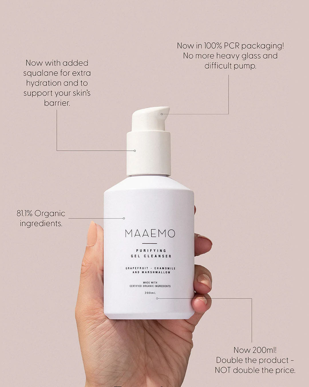 Purifying Gel Cleanser - 200ml Skincare by Maaemo - Prae Store