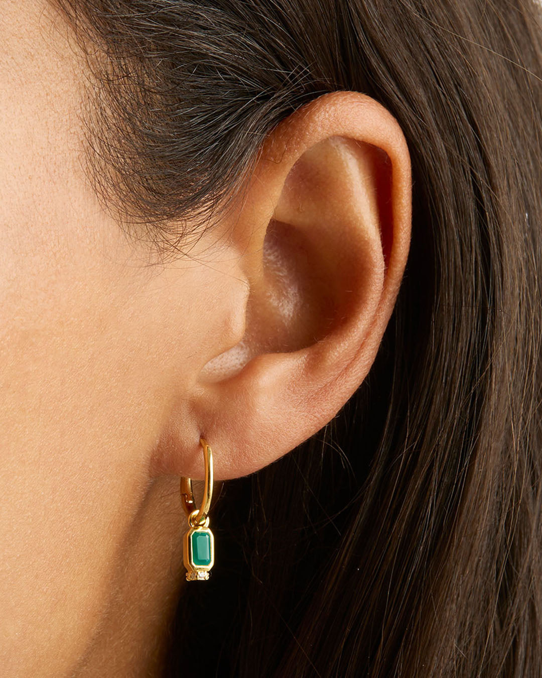 Gold Strength Within Hoops Earrings by By Charlotte - Prae Store