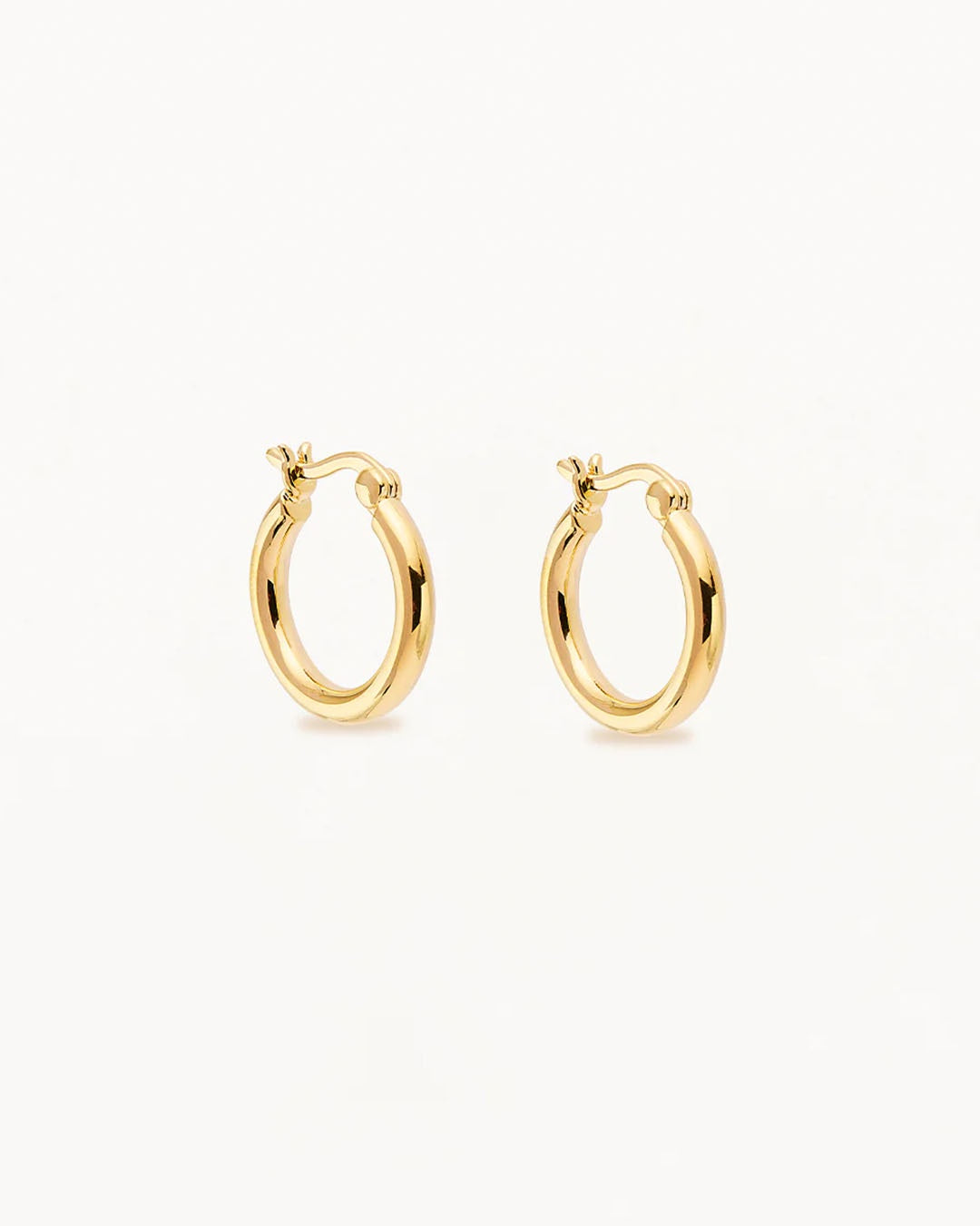 Gold Sunrise Small Hoops Earrings by By Charlotte - Prae Store