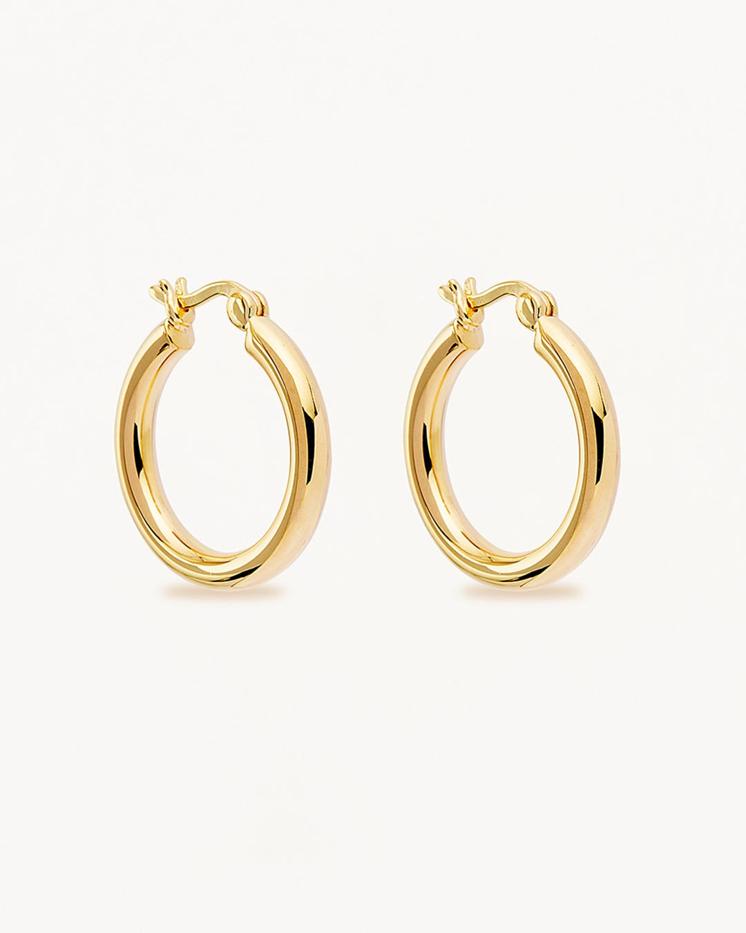 Gold Sunrise Large Hoops Jewellery by By Charlotte - Prae Store