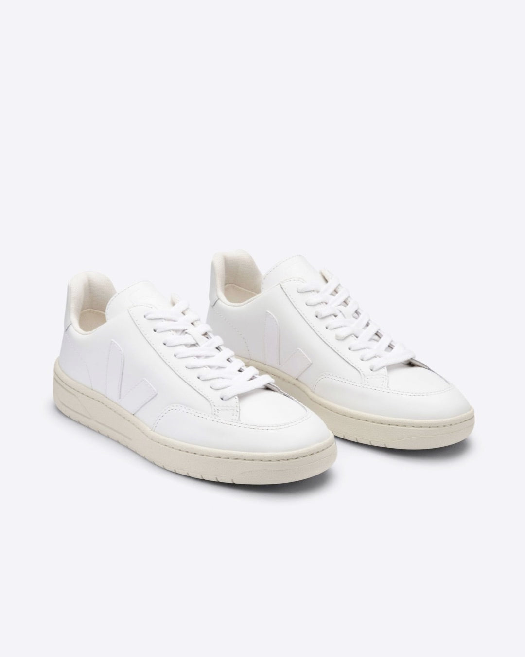 Veja - V-12 Leather Extra-White Sneakers by Veja - Prae Store