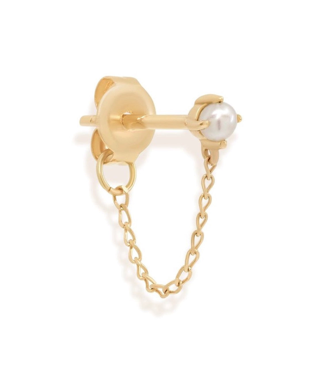 14k Gold Peace Lover Chain Earrings - Prae Store