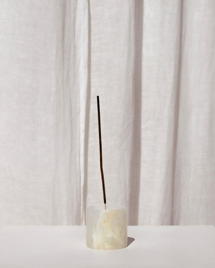 Alba Incense Holder - White Onyx - Prae Store